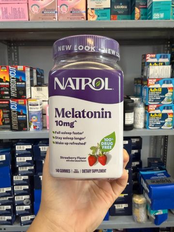 KẸO NGỦ NGON NATROL GUMMIES 10mg hủ 140 viên Của Mỹ