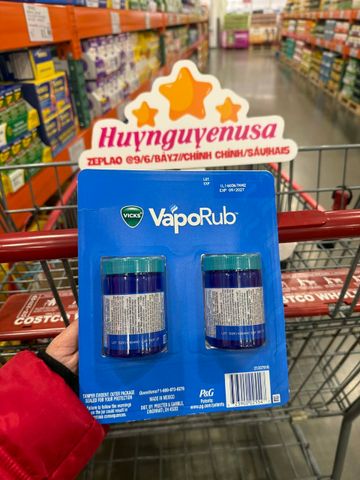 set 2 chai DẦU KHUYNH DIỆP ẤM NGỰC VAPORUB CỦA MỸ