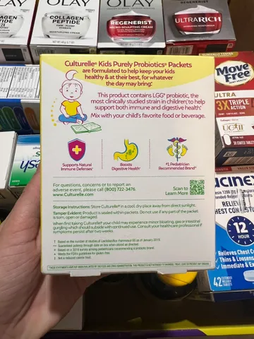 Hộp men bột uống Culturelle Kids Daily Probiotic 30 gói