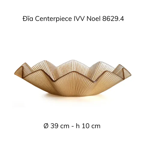Đĩa Noel Centerpiece Red Glitter 39cm IVV