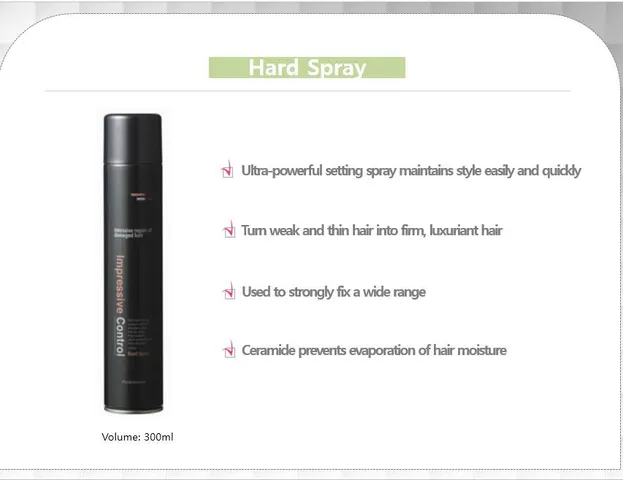 Gôm (keo) xịt tóc tạo kiểu cứng giữ nếp lâu Mugens Hair Spayr 300ml