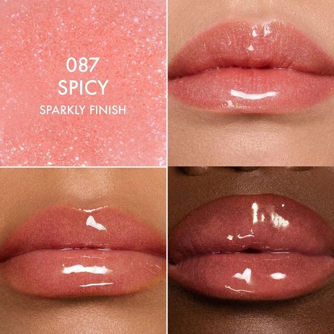 (Hàng công ty) Son Dưỡng Dior Addict Lip Glow Oil 087 Spicy Màu Nude Hồng Ấm 6ml Chính hãng