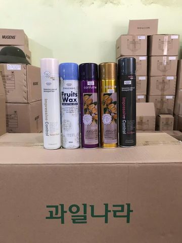 Gôm xịt tóc mềm Hàn Quốc Mugens Natura spayr 300ml