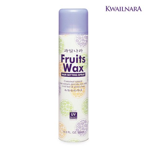 Gôm xịt tóc cứng hương hoa quả Welcos fruits wax hair setting spray 300ml