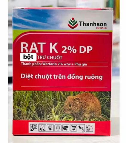 Combo gói bột diệt chuột Rat K 2%DP Thanh Sơn, hàng việt nam ,diệt chuột trên đồng ruộng,10 gam / 1 gói