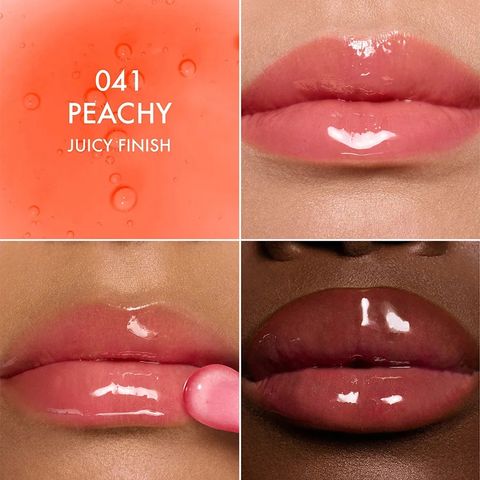 (Màu 041 Cam Đào) Son Dưỡng Dior Addict Lip Glow Oil 041 Peachy Chính Hãng