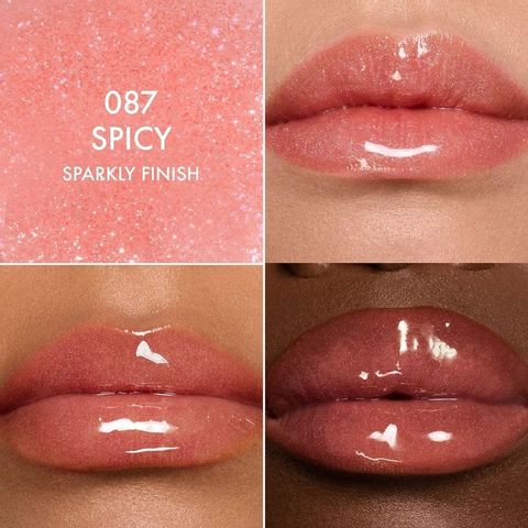 (Màu 087 Nude Hồng Ấm) Son Dưỡng Dior Addict Lip Glow Oil 087 Spicy Chính Hãng