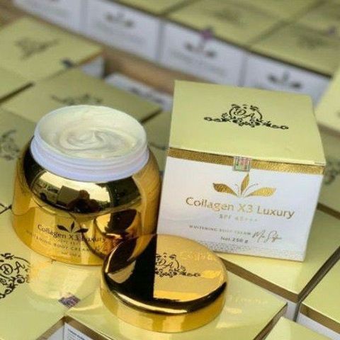 (250g) Kem Body Collagen X3 Luxury Chính Hãng - Dưỡng Da Trắng Sáng, Mềm Mịn, Hương Nước Hoa Sang Trọng