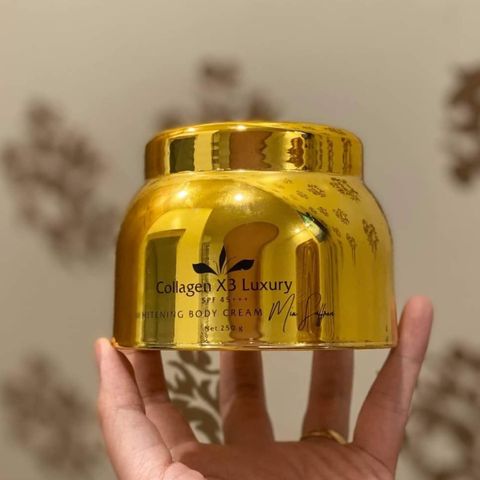 (250g) Kem Dưỡng Trắng Da Collagen X3 Luxury Đông Anh Mix Saffron - Trắng Sáng, Mềm Mịn, Chống Nắng SPF 45+++ Chính Hãng