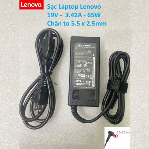 Sạc máy tính Laptop Lenovo 20V - 3.25A / 20V - 2.25A  / 19V - 3.42A Chân Vuông-Chân nhỏ-Chân kim to 651333
