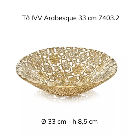 Tô Arabesque Individual Gold Leaf  IVV