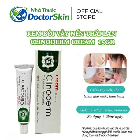 Kem Bôi Clinoderm 15g Thái Lan Ngăn Ngừa Nấm Móng Tay Chân Vảy Nến