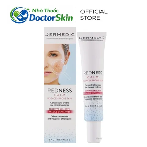 Kem Phục Hồi, Làm Dịu Da Kích Ứng, Giãn Mạch Dermedic Redness Concentrate Cream