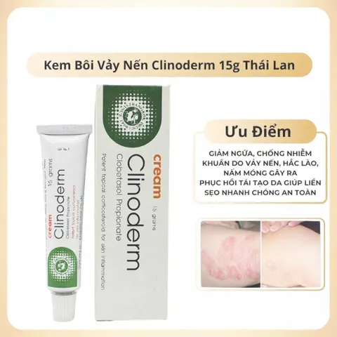 Kem Bôi Clinoderm 15g Thái Lan Ngăn Ngừa Nấm Móng Tay Chân Vảy Nến