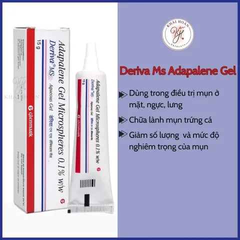 Gel giảm và chấm mụn Deriva dung tích 15gram