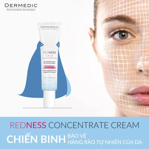 Kem Phục Hồi, Làm Dịu Da Kích Ứng, Giãn Mạch Dermedic Redness Concentrate Cream