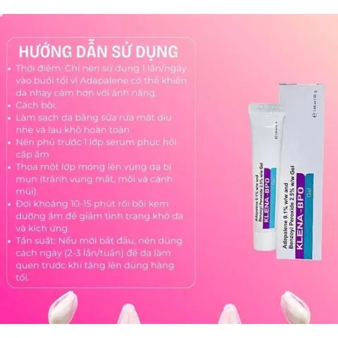 Klena BPO Adapa 0.1% and Benzoyl Peroxide 2.5% 30gram