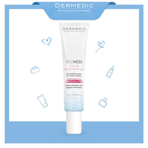 Kem Phục Hồi, Làm Dịu Da Kích Ứng, Giãn Mạch Dermedic Redness Concentrate Cream