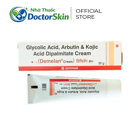 Kem Demelan 5% Arbutin 10% AHA Dưỡng Trắng Sáng Da, Giảm Mờ Thâm Nám dung tích 20gram