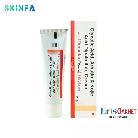 Kem Demelan 5% Arbutin 10% AHA Dưỡng Trắng Sáng Da, Giảm Mờ Thâm Nám dung tích 20gram