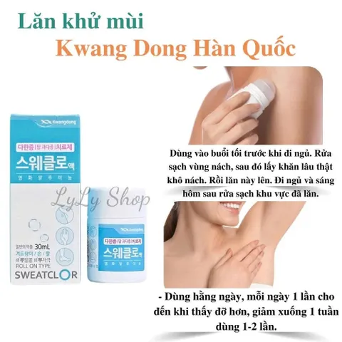 Lăn khử mùi Kwangdong Sweatclor xuất xứ Hàn quốc dung tích 30ml