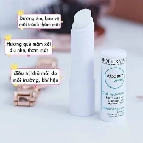 Son dưỡng môi Bioderma Atoderm Levres Stick dưỡng mềm môi khô nẻ