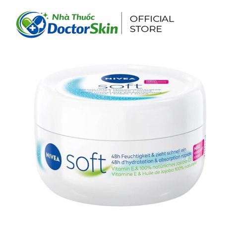 Kem Dưỡng Ẩm Nivea Soft  Dưỡng Ẩm Và Cải Thiện Tình Trạng Khô Da, Nứt Nẻ 200ml