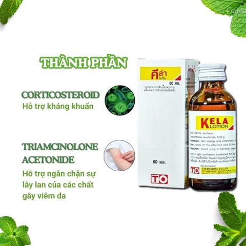 Viêm nang lông Kela Viêm Lỗ Chân Lông Giảm Viêm Lỗ Chân Lông dung tích 60ml