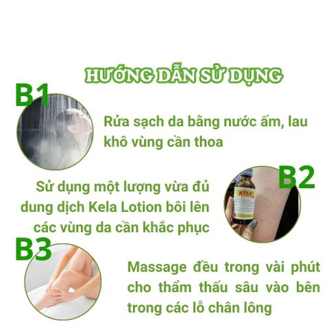 Viêm nang lông Kela Viêm Lỗ Chân Lông Giảm Viêm Lỗ Chân Lông dung tích 60ml