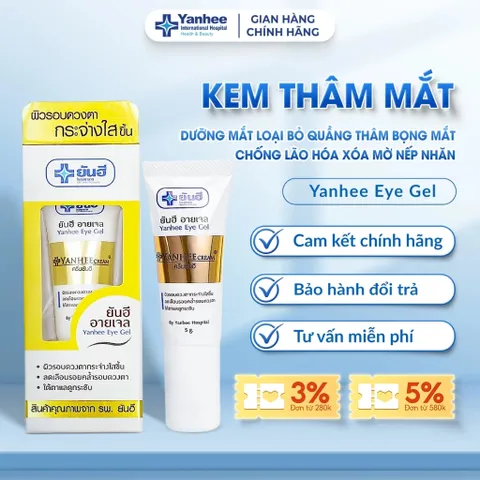 Kem Thâm Mắt, bọng mắt Yanhee Eye Gel Thái Lan Cao Cấp Kem Dưỡng Mắt Loại Bỏ Quầng Thâm Bọng Mắt Chống Lão Hóa