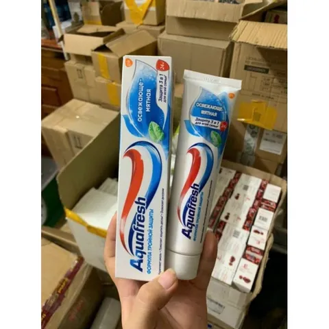Kem Đánh Răng Aquafresh của Nga giúp Đánh Bay Mảng Bám Dưỡng Nướu Chắc Khỏe Hơi Thở Thơm Mát