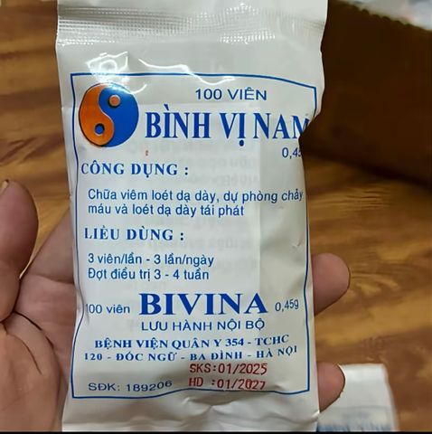 Bình Vị Nam vqy 354 (1gói:100viên)