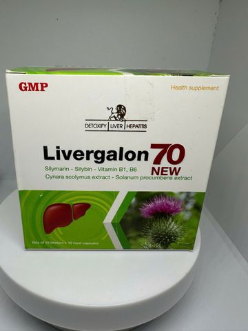 Viên Uống Giải Độc Gan Livergalon 70 Hỗ Trợ Bảo Vệ Gan, Tăng Cường Chức Năng Gan Hộp 100 Viên