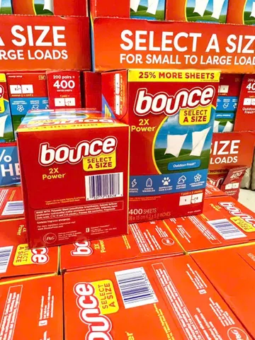 Giấy thơm Bounce của Mỹ 400 tờ - Khử mùi, lưu hương quần áo và đồ đạc, an toàn cho du lịch, chống ẩm và muỗi, sản phẩm chăm sóc nhà cửa.