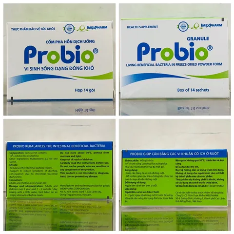 Probio - 14 gói x 1 gram - Vi sinh sống dạng động khô, giúp cân bằng hệ vi sinh đường ruột date 8/2026