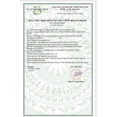 Song Long An Vị Tố - 15 gói x 3 gram - hỗ trợ giảm loét dạ dày và ruột