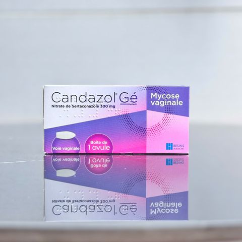 Viên Đặt Phụ Khoa Candazol Gé Vaginal Mycose 1 Ovule - Giảm Nấm Ngứa viêm nhiểm vùng kín