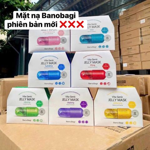 Combo 10 Miếng Mặt Nạ BANOBAGI PREMIUM Vita Genic Jelly Mask Vitamin Dưỡng Trắng, Cấp Ẩm Cho Da 30ml