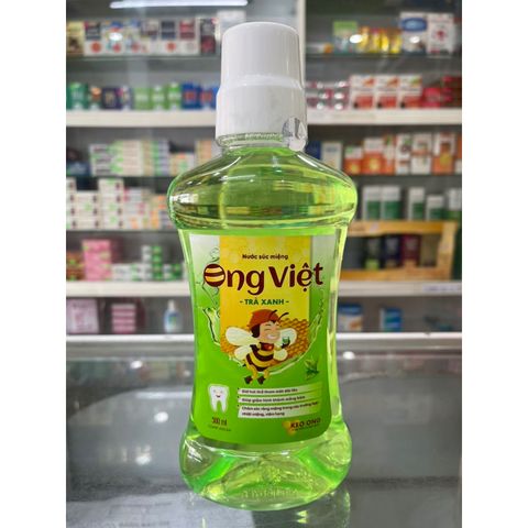Nước súc miệng Ong Việt - 500ml - hương trà xanh