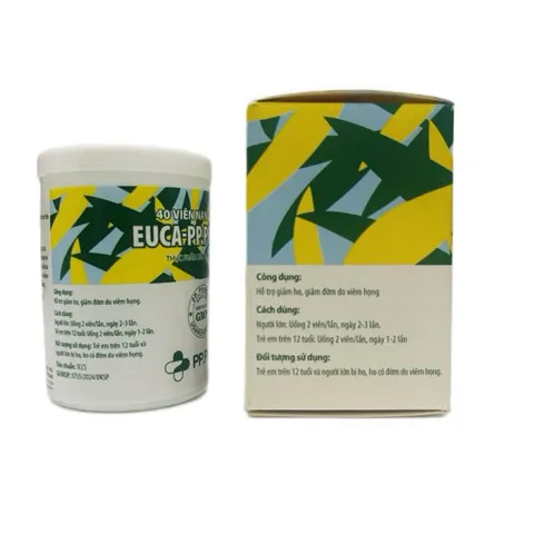 Euca-PP Pharco - 40 viên - Hỗ trợ giảm ho, giảm đờm do vi.êm họng