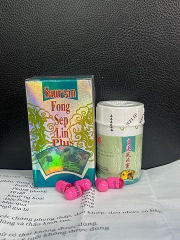 (Hộp 30 Viên) Viên Uống Đau Nhức Xương Khớp Tuyết Liên Phong Thấp Linh Saurean Fong Sep Lin - Từ Tự Nhiên, Giảm Đau, Hỗ Trợ Kháng Viêm Chính Hãng