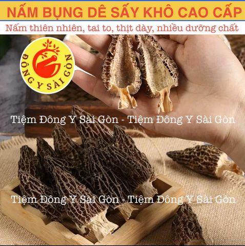 Nấm Bụng Dê 100gram HÀNG TỰ NHIÊN, THỊT DẦY (Nguyên liệu nấu canh, hầm bổ dưỡng) 651915