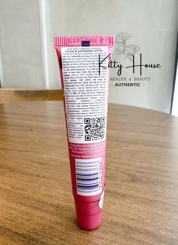 [Nhập khẩu chính ngạch] Son Dưỡng Chống Nắng Có Màu Cancer Council Lip Balm Raspberry SPF50+ 15g