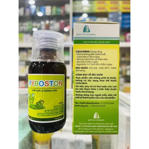 IVYBOSTON (chiết xuất lá trường xuân) - hỗ trợ loãng đàm, bổ phế, giảm ho, giảm biểu hiện đau rát họng