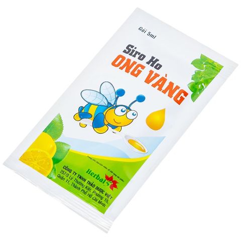 Siro ho Ong Vàng - giảm ho, khan tiếng, ngứa cổ, đau họng