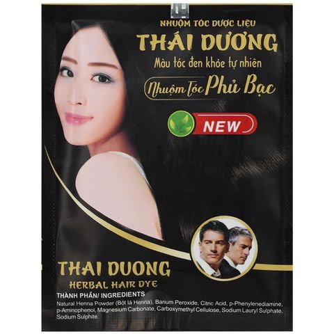 [bán lẻ từng gói] Dạng GEL Nhuộm tóc phủ bạc dượcc liệuu Thái Dương - 10gram/gói