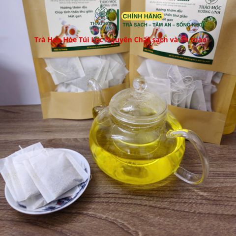 Combo 150 túi Lọc Trà Hoa Hòe Đặc Sản Thơm Vị Ngọt Dễ Uống Tiện Lợi - Deal Hời Uống 5 Tháng