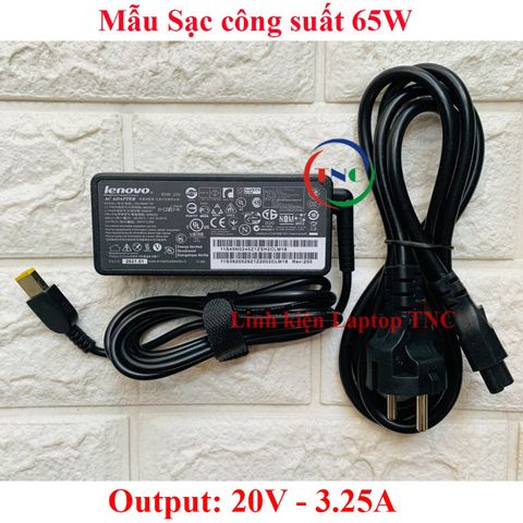 Sạc Laptop Lenovo Chân USB 20V 65W 90W 45W - Tương thích X240 X250 X260 T450s T460 T460S - Phụ kiện chính hãng giá rẻ