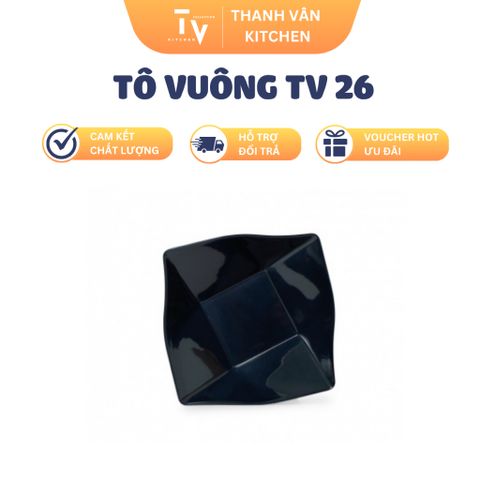 Tô Vuông TV 26 - Dụng Cụ Nhà Bếp Chất Lượng Cao, Thiết Kế Đa Dạng, Hàng Chính Hãng Tại TVKITCHEN (TV1087)