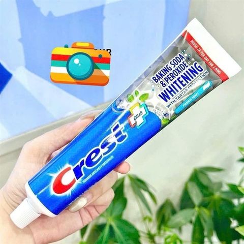 Kem đánh răng Crest Baking Soda Peroxide 161g x2 sạch răng